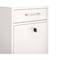 Adiroffice Large Steel Drop Box Wall-Mount Locking Mailbox, White ADI631-04-WHI-MK - alternate 5